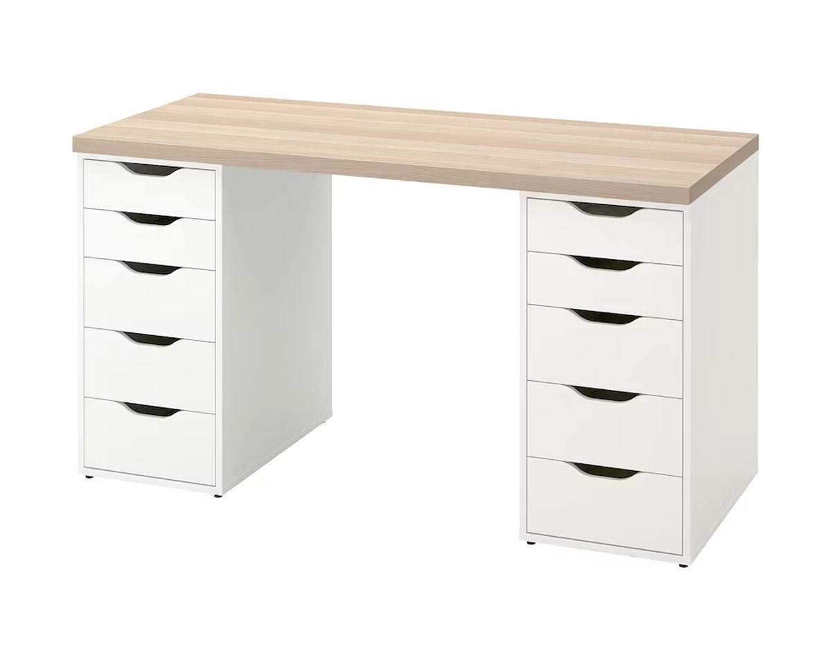 Письменный стол IKEA Lagkapten/Alex  White-Oak