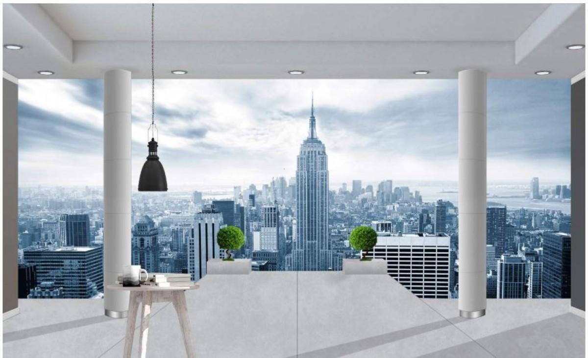 Fototapet 3d Art.Desig Vizualizarea spre oraș