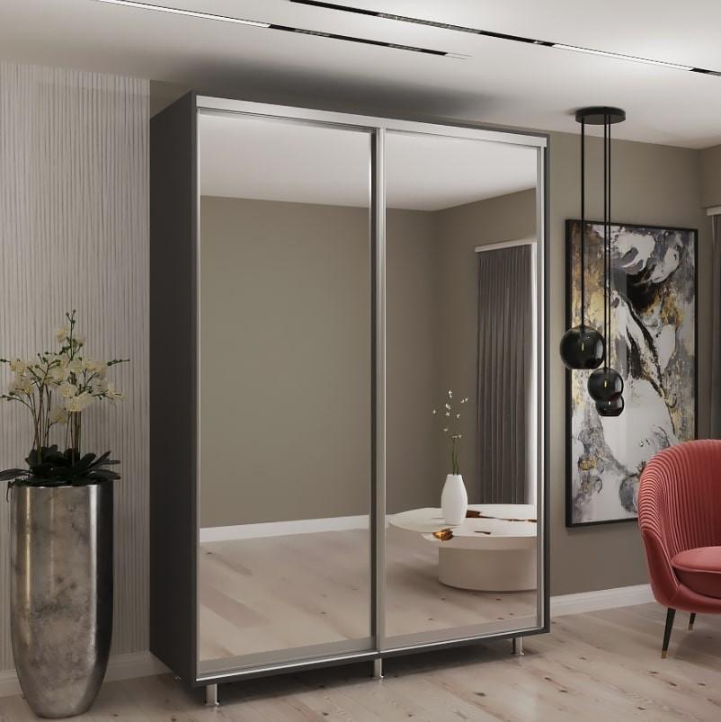 Dulap-cupe My-Style 1.5 x H2.3 m Oglinda Antracit