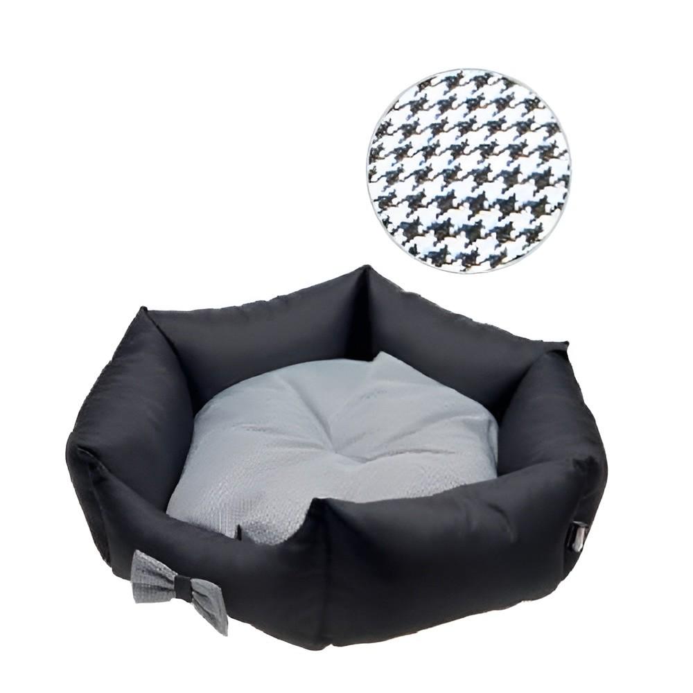 Лежак для кошки Comfy by Aquael Bed Lola Black / White FI 60cm