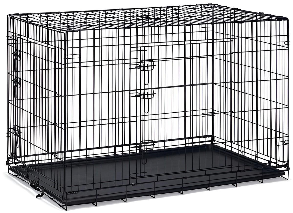 Cusca pentru caini Beeztees WIRECAGE 2DOORS Black XXL