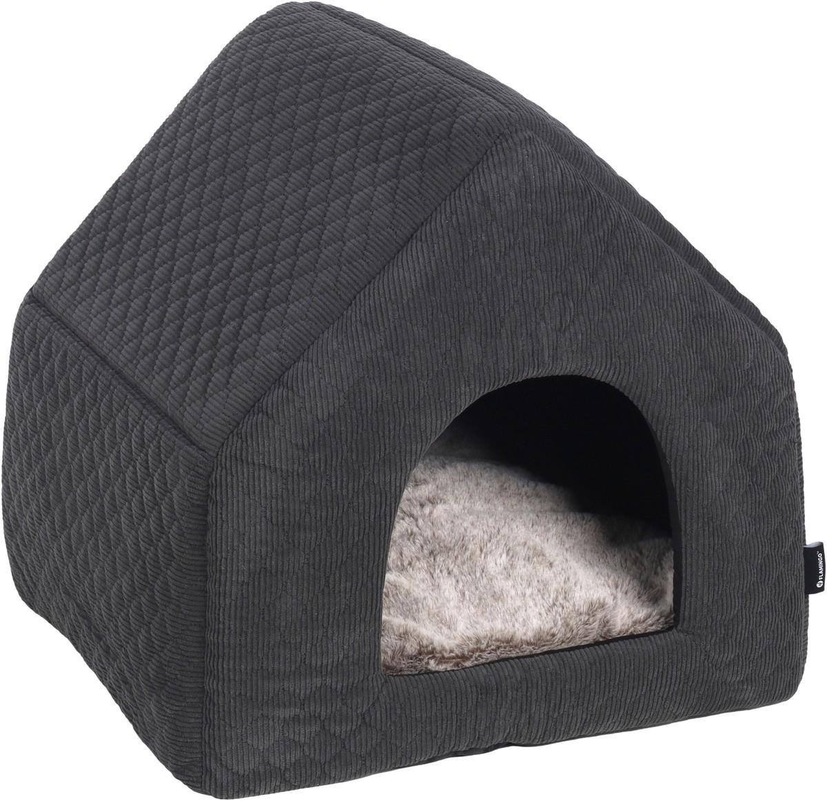 Pat pentru pisica Flamingo Fahra Dark Grey