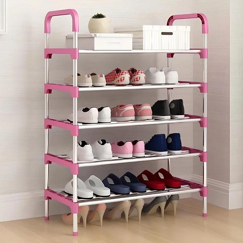 Raft pentru incaltaminte 4Life Soleo Inox/Pink