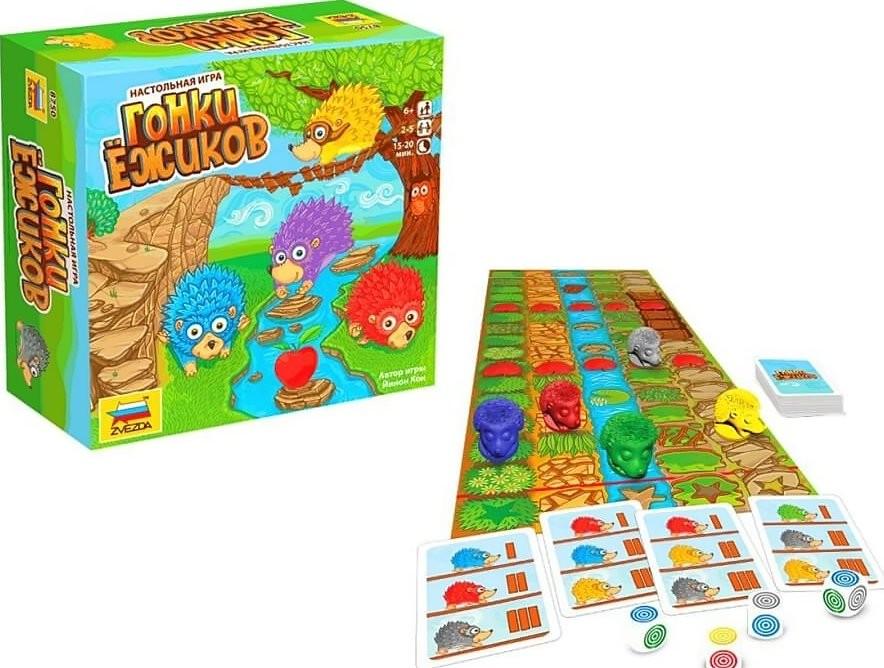 Настольная игра Zvezda Гонки ежиков 8750