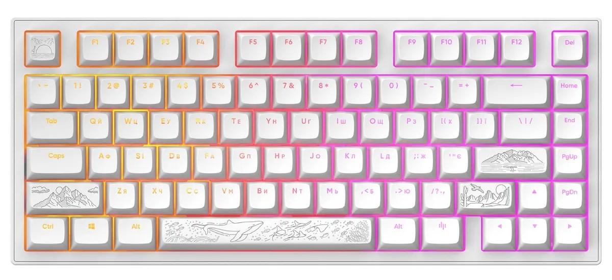 Игровая клавиатура Dark Project 81 Terra Nostra White