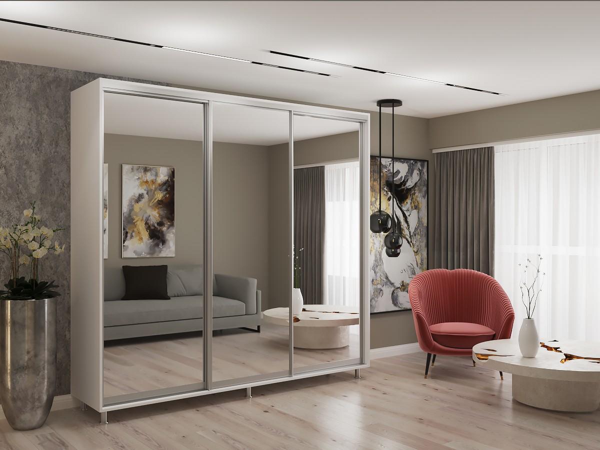 Dulap-cupe My-Style 2.3 x H2.2 m Oglinda Alb