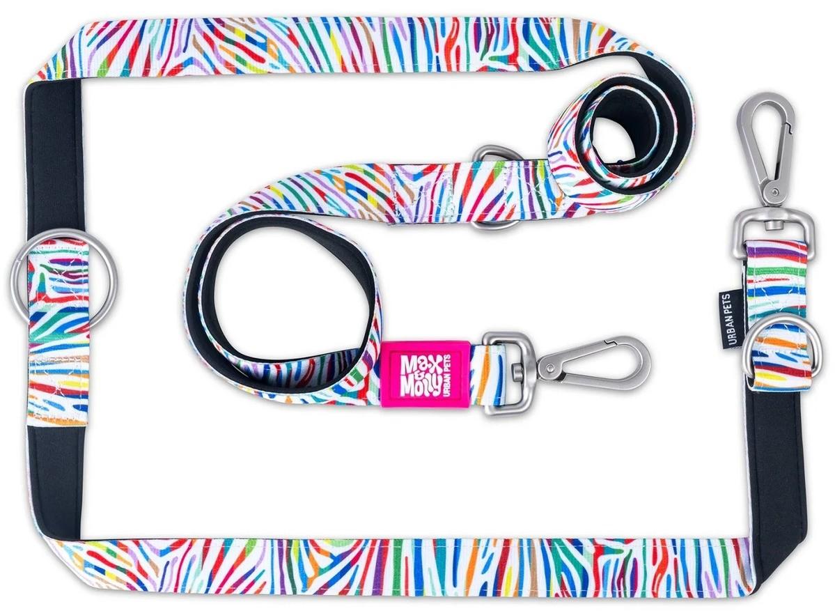 Шлейка для собак Max & Molly Multi-Functional Magic Zebra L