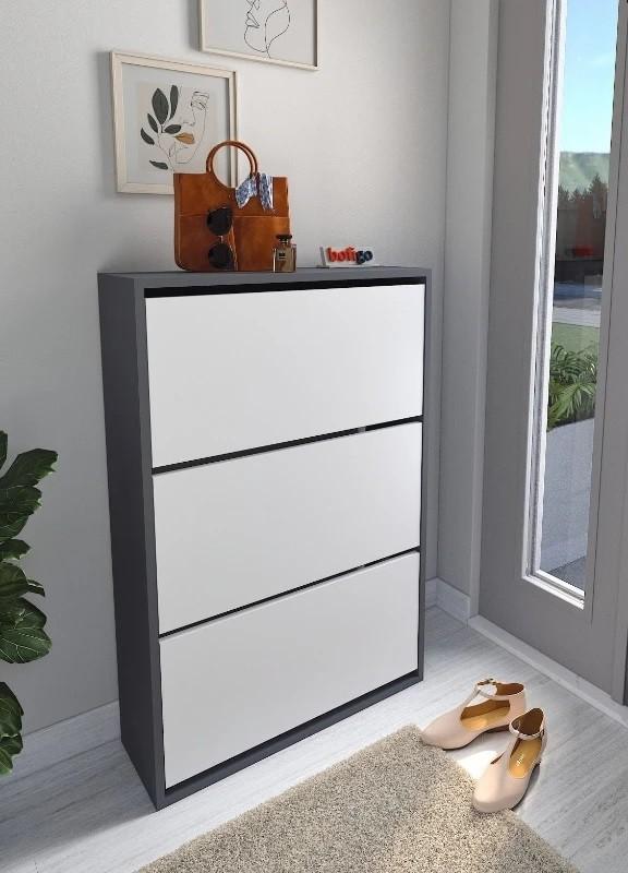Dulap pentru incaltaminte Bofigo 18-03-81 Anthracite/White