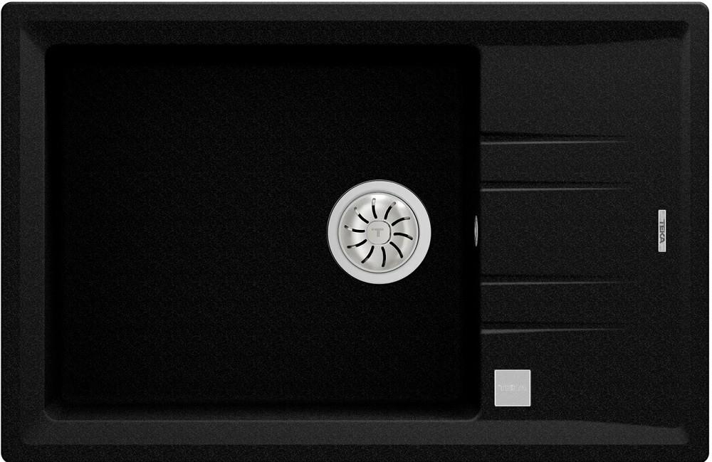 Chiuveta de bucatarie Teka Stone 60 S TG 1B 1D tegranit Schwarzmetallic