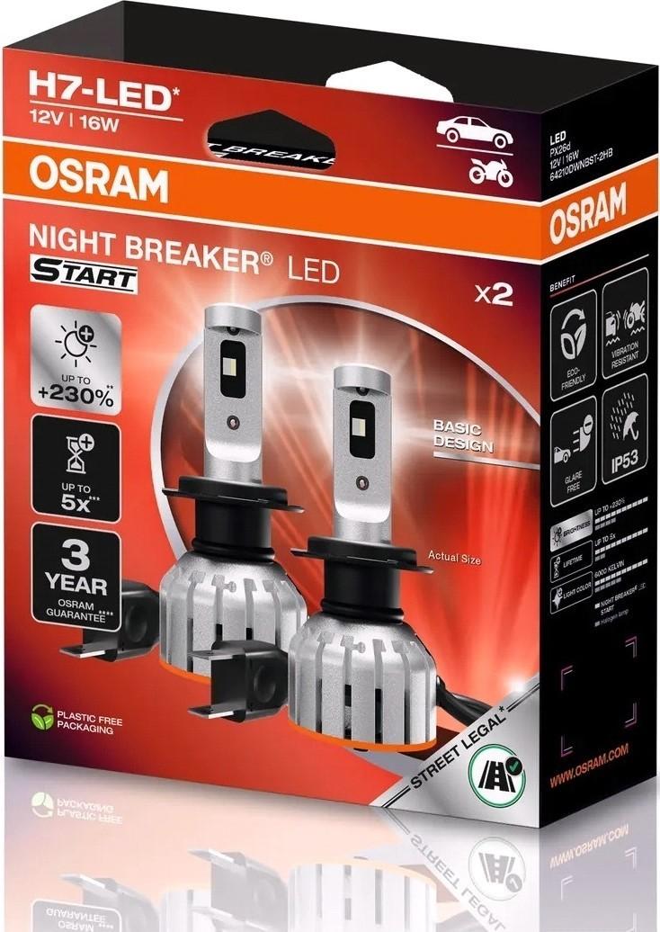 Lampa auto Osram 64210 DWNBST-2HB 16W 12V PX26D LED START H7