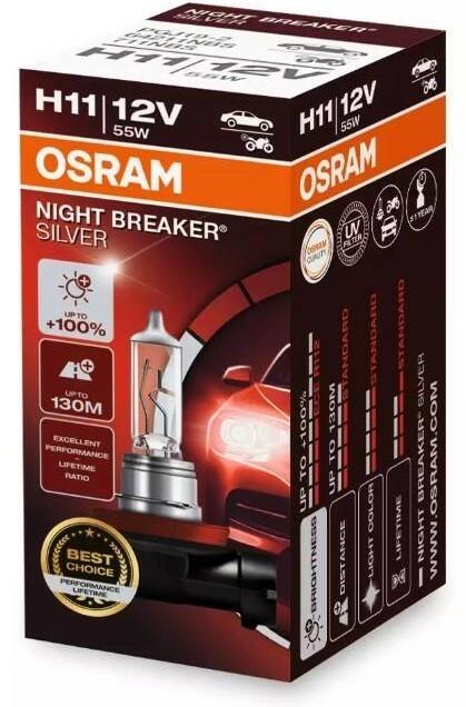 Lampa auto Osram 64211 NBS 55W 12V PGJ19-2 H11 (1 buc)