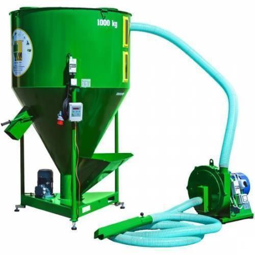 Смеситель кормов Tehno Ms 1500кг+мельница 15кВт