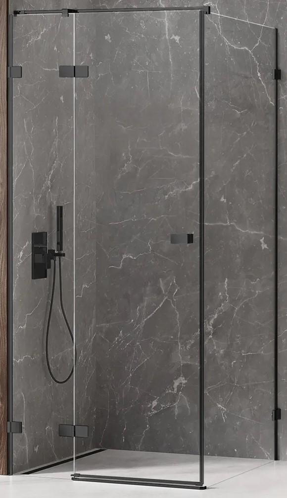 Душевая кабина New Trendy Avexa Black Rectangular L 100x80x200 Hinged EXK-1586