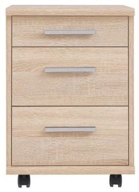 Comoda Yasen Ofice Line KON 3S Stejar Sonoma