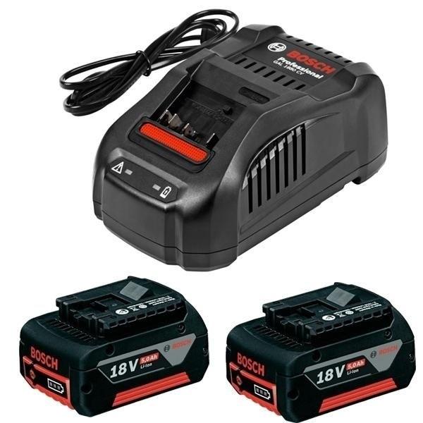 Зарядное устройство для электроинструментов Bosch GAL 1880 CV + 2X18V 5.0Ah (B1600A00B8J)