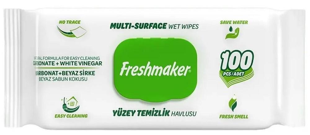 Servetele umede Freshmaker Multi-Surface Green 100pcs