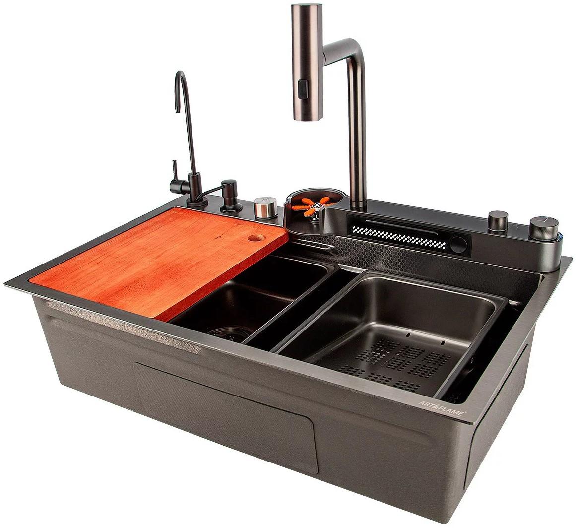 Кухонная мойка Art Flame MARIA LUX DF 7546 Black