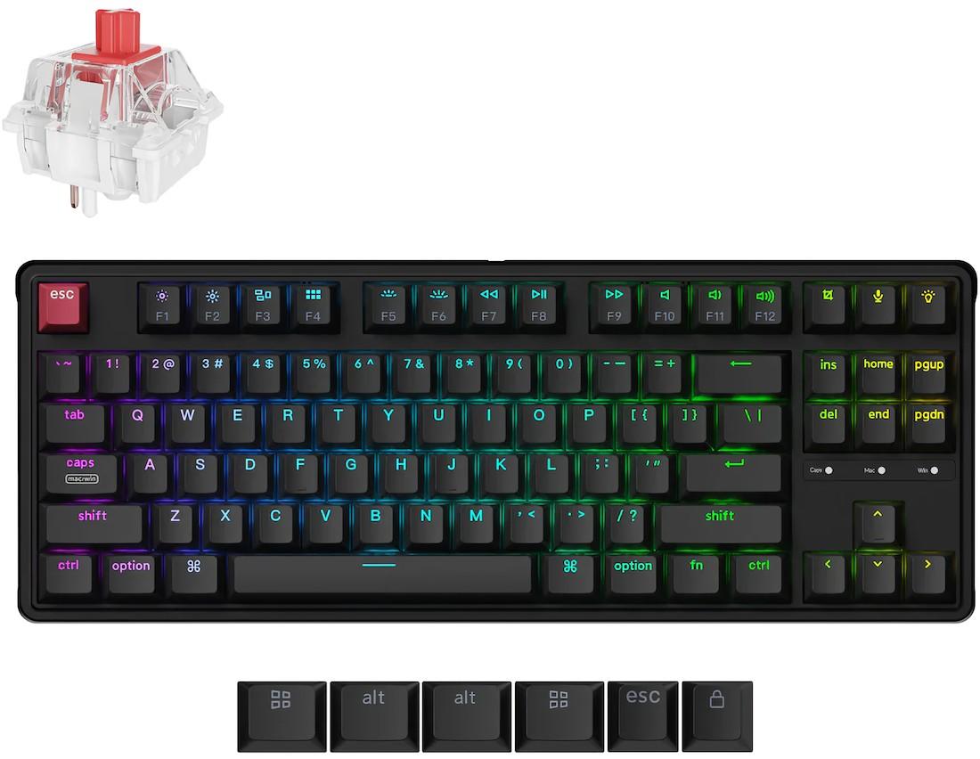 Tastatura gaming Keychron C3 Pro 8K QMK Wired Custom Mechanical Keyboard (C3PX-H1)