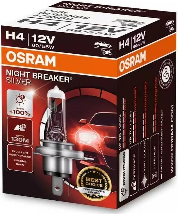 Lampa auto Osram 64193 NBS 60/55W 12V P43T H4