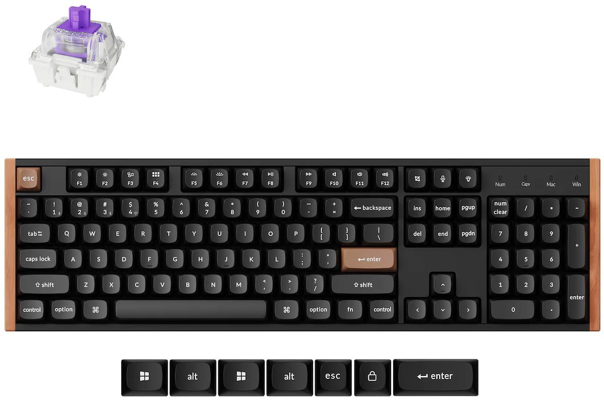 Tastatura gaming Keychron K10 HE QMK Wireless Magnetic Switch (K10H-F1)