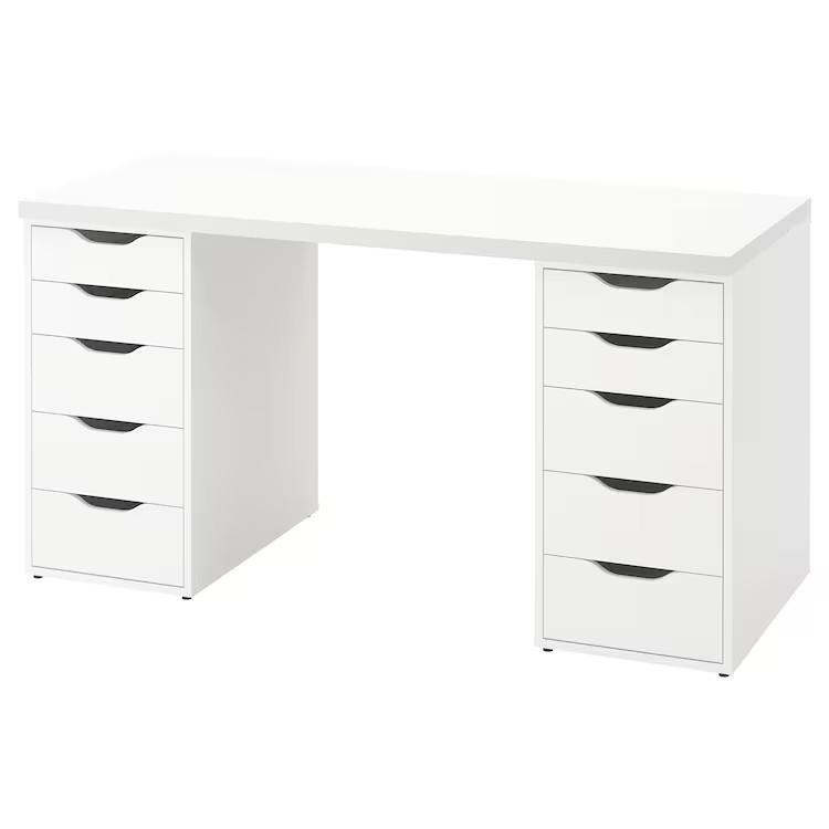 Письменный стол IKEA Lagkapten Alex White 140x60