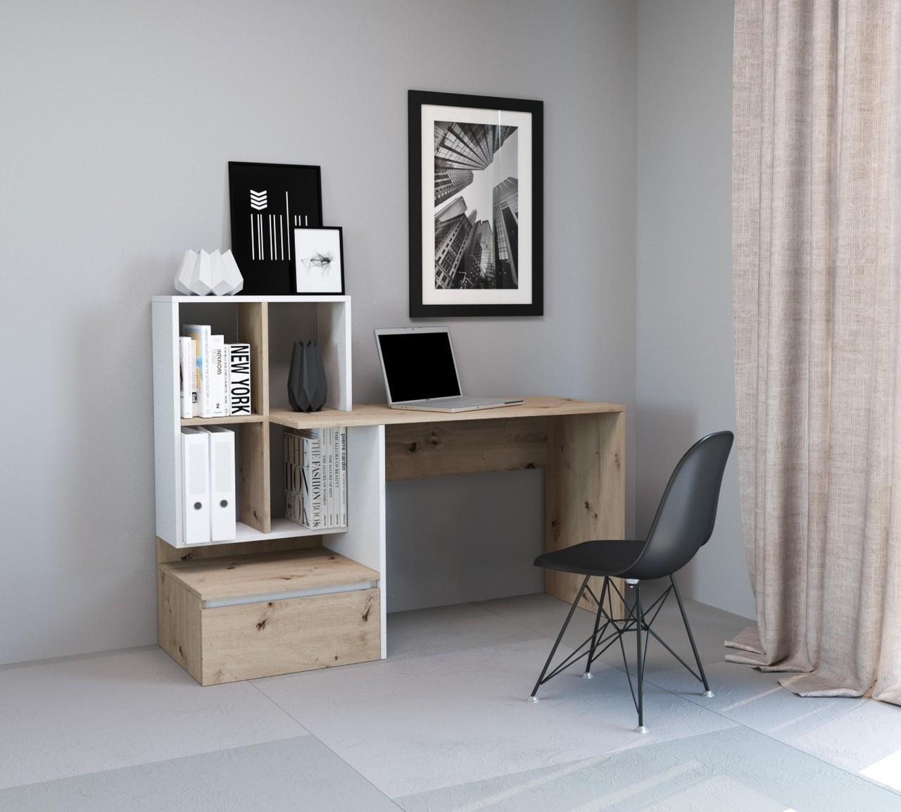 Письменный стол Yasen Paco PC2 дуб артизан/белый