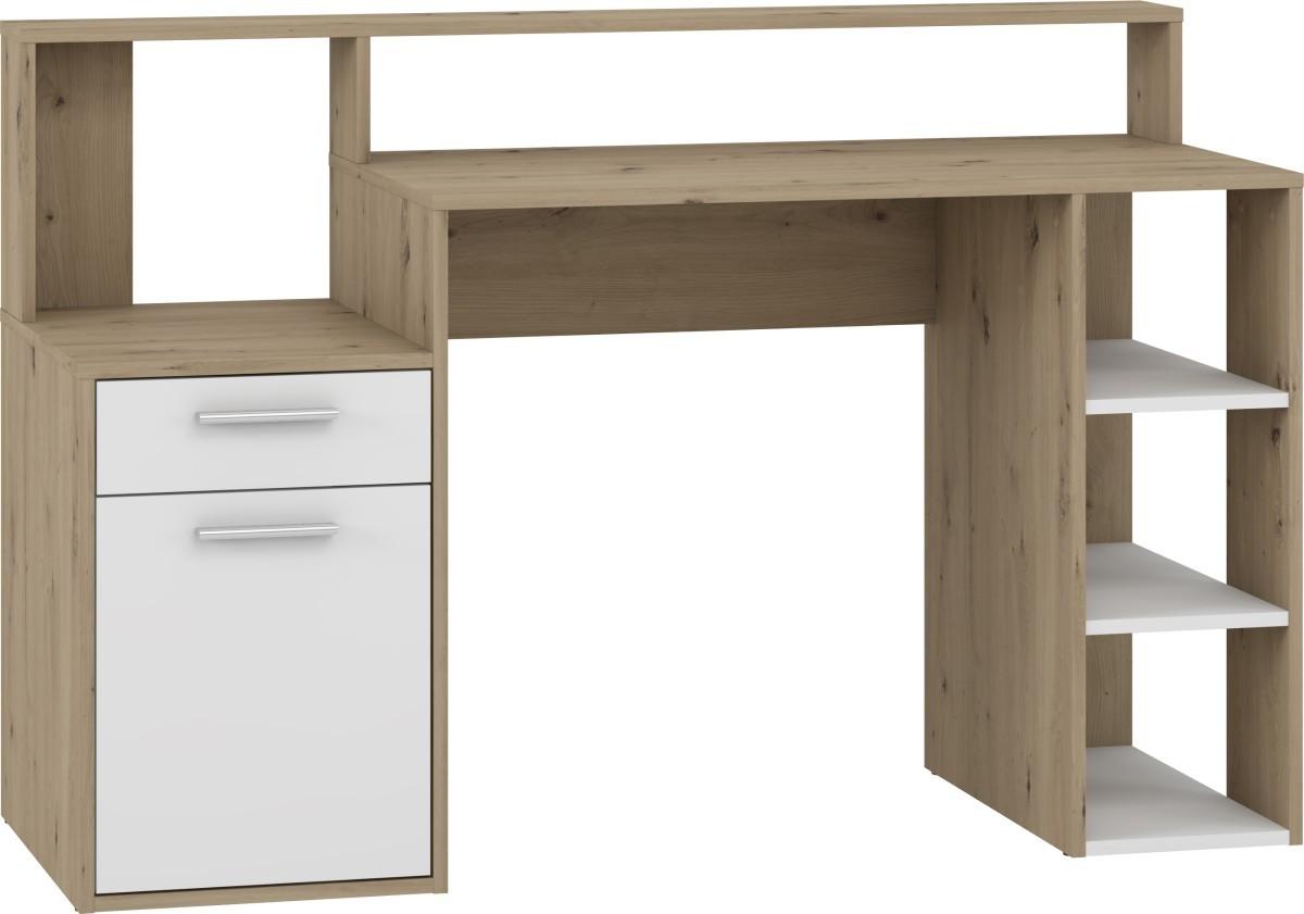 Masa de birou Yasen Jessy Stejar Artisan / Nimfea Alb