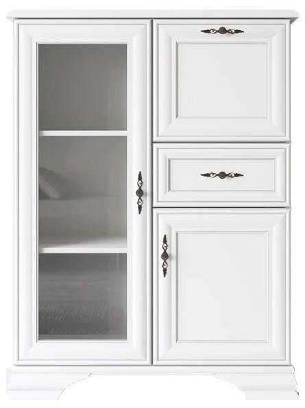 Dulap cu vitrina Yasen Kentuki REG1W1D1S1B (N) Alb Alpin