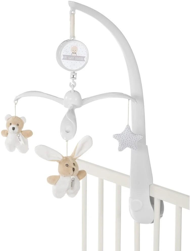 Карусель для кроватки Chicco Bear and Bunny White