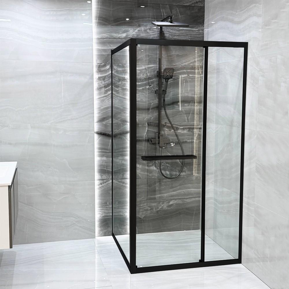 Cabina de dus Linia H2O Ritmo 90x90 Negru