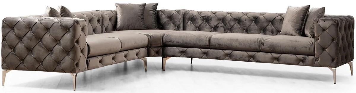 Canapea coltar Trendy Como Stanga Antracit (Gri)