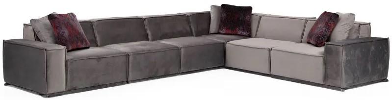 Canapea coltar Trendy Lego 2 (L1-O1-O1-C-O1-1R) Gri