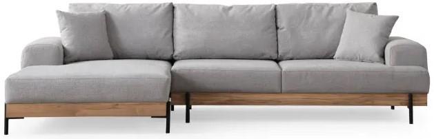 Canapea coltar Trendy Stejar Eti Stanga Gri