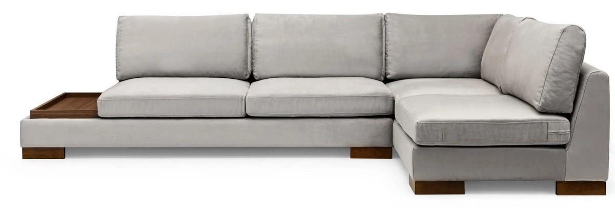 Canapea coltar Trendy Tulip Dreapta cu puf Gri deschis