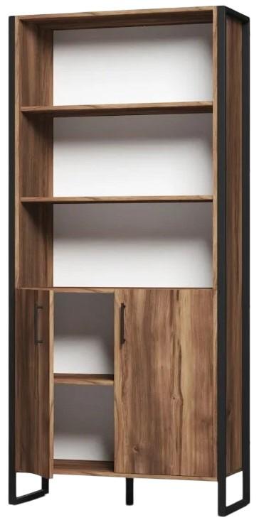 Dulap ML Mobila Loft OP 653 (860) Negru / Stejar Baroc Ristreto