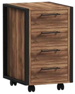 Comoda ML Mobila Loft OP 451 (450) Negru / Stejar Baroc Ristreto