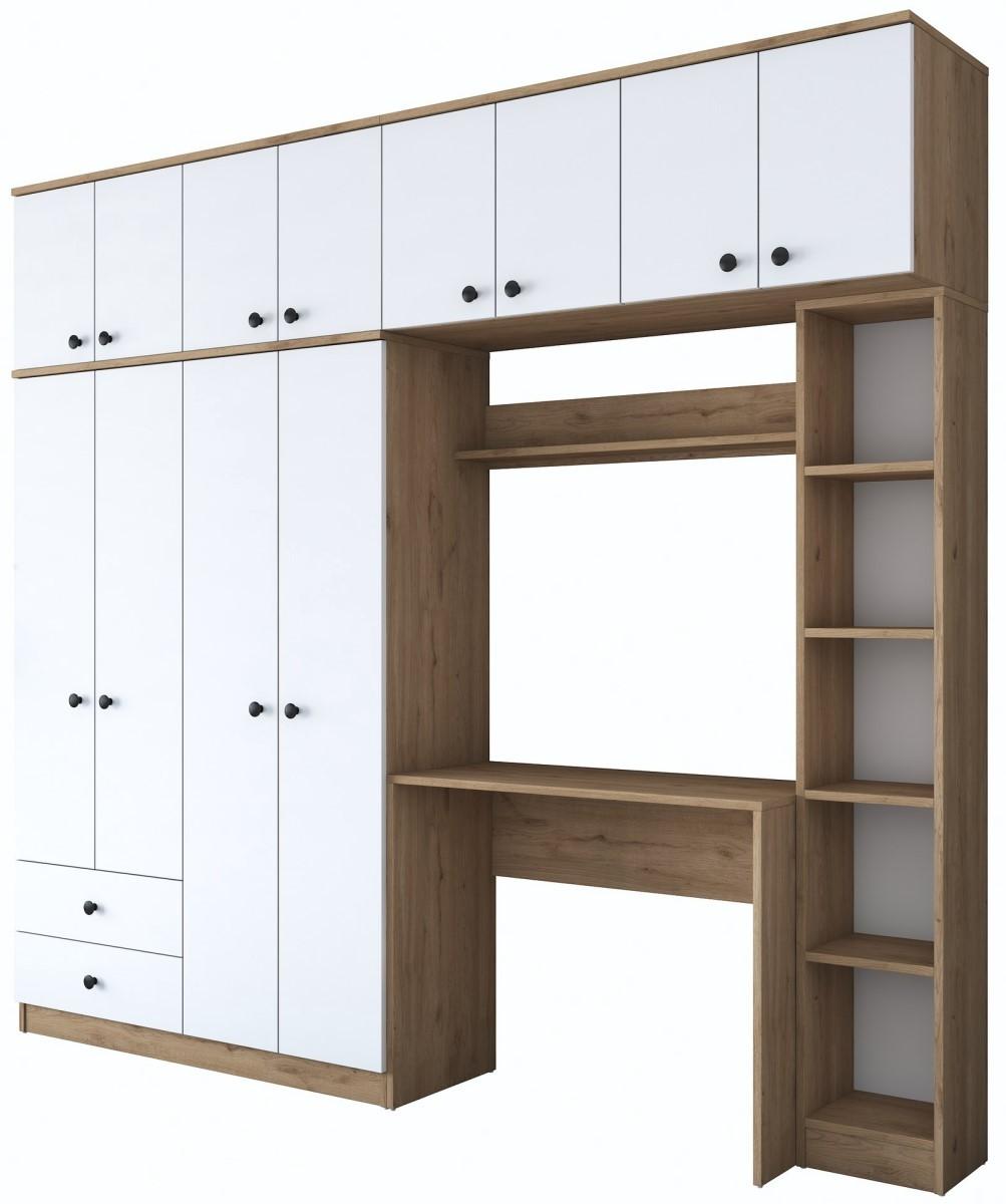 Mobila camera copii Trendy BA122 2697 Nuc (Maro)/Alb