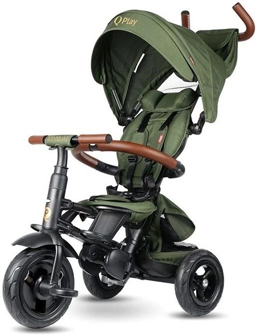 Tricicleta copii QPlay Rito Deluxe Olive Green