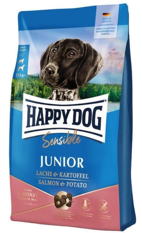 Hrana uscata pentru caini Happy Dog Junior Grainfree Salmon Sensible 10 kg