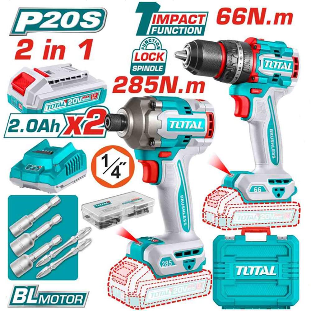 Set de scule electrice Total TCKLI20277