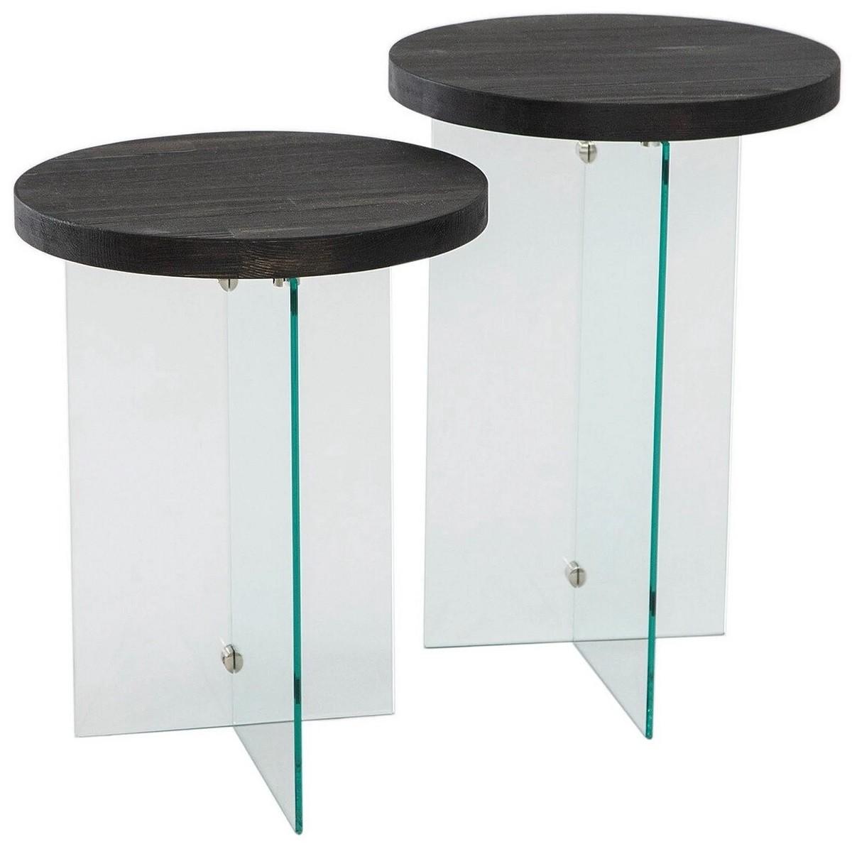 Masuta de cafea, reviste Trendy Serenity 2 Antracit (Gri)/Transparent