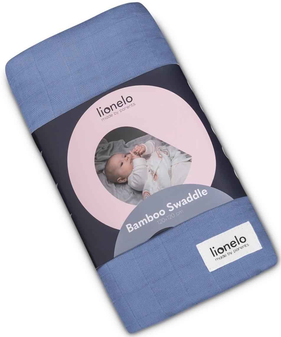 Одеяло Lionelo Bamboo Swaddle Blue Denim
