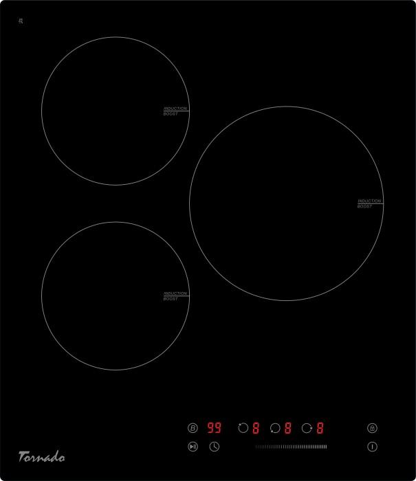 Встраиваемая варочная панель электрическая Tornado GTR 450NLP Black