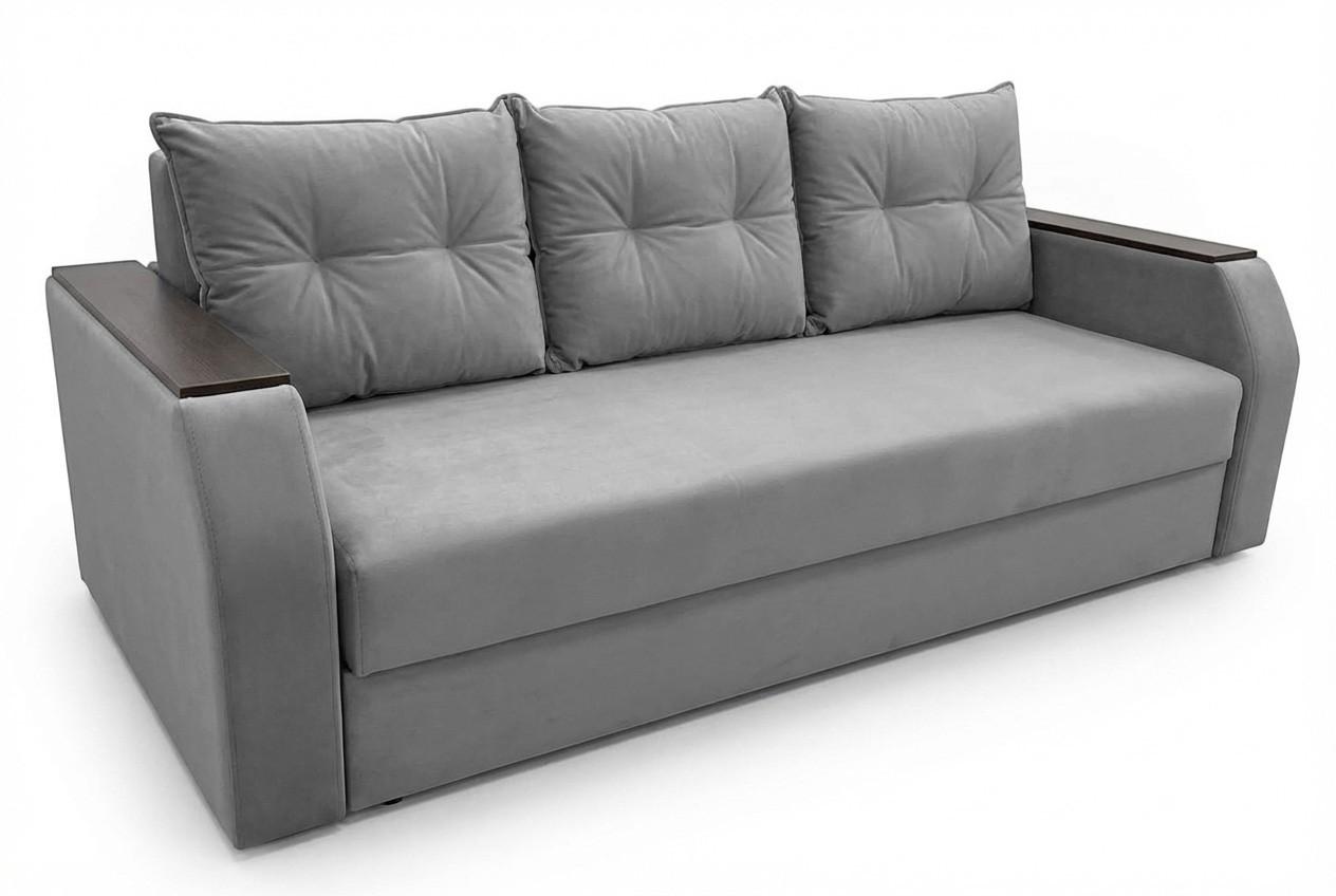 Диван Aurus Clever 225 см (tick-tac) Серый