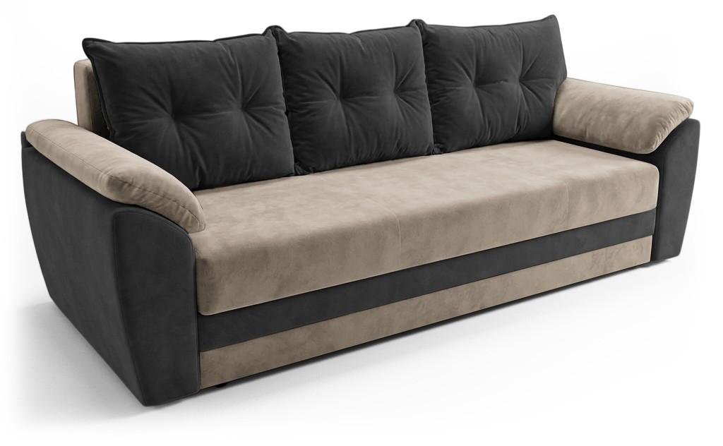 Canapea Aurus Viva 238 cm (delfin) Negru / Bej