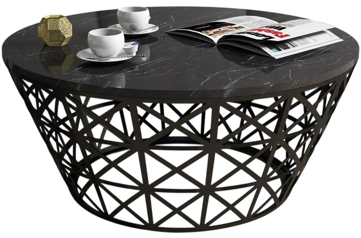 Masuta de cafea, reviste Trendy Stil Marmura neagra