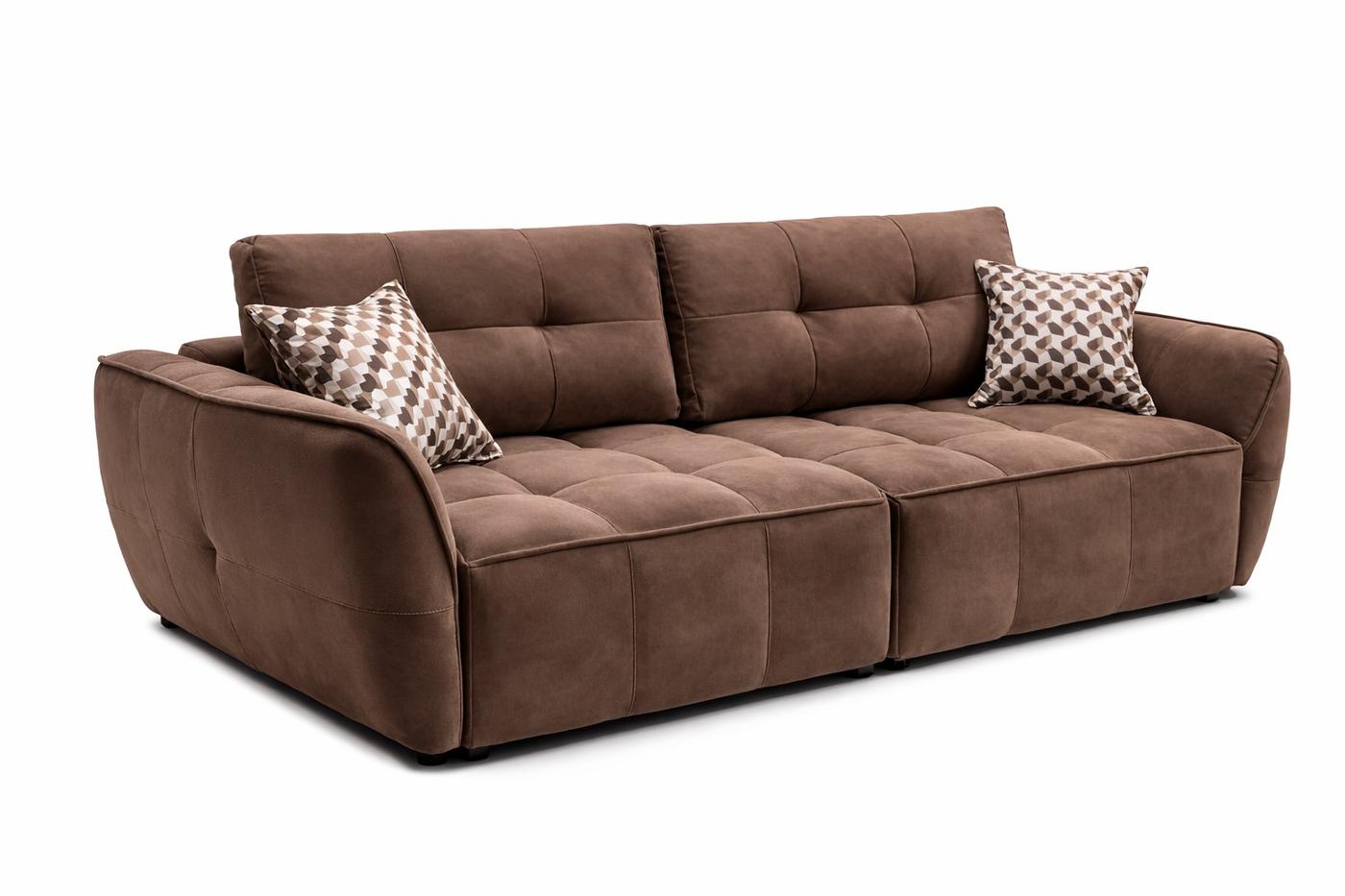 Диван Aurus Harmony 250 см (tick-tac) Коричневый