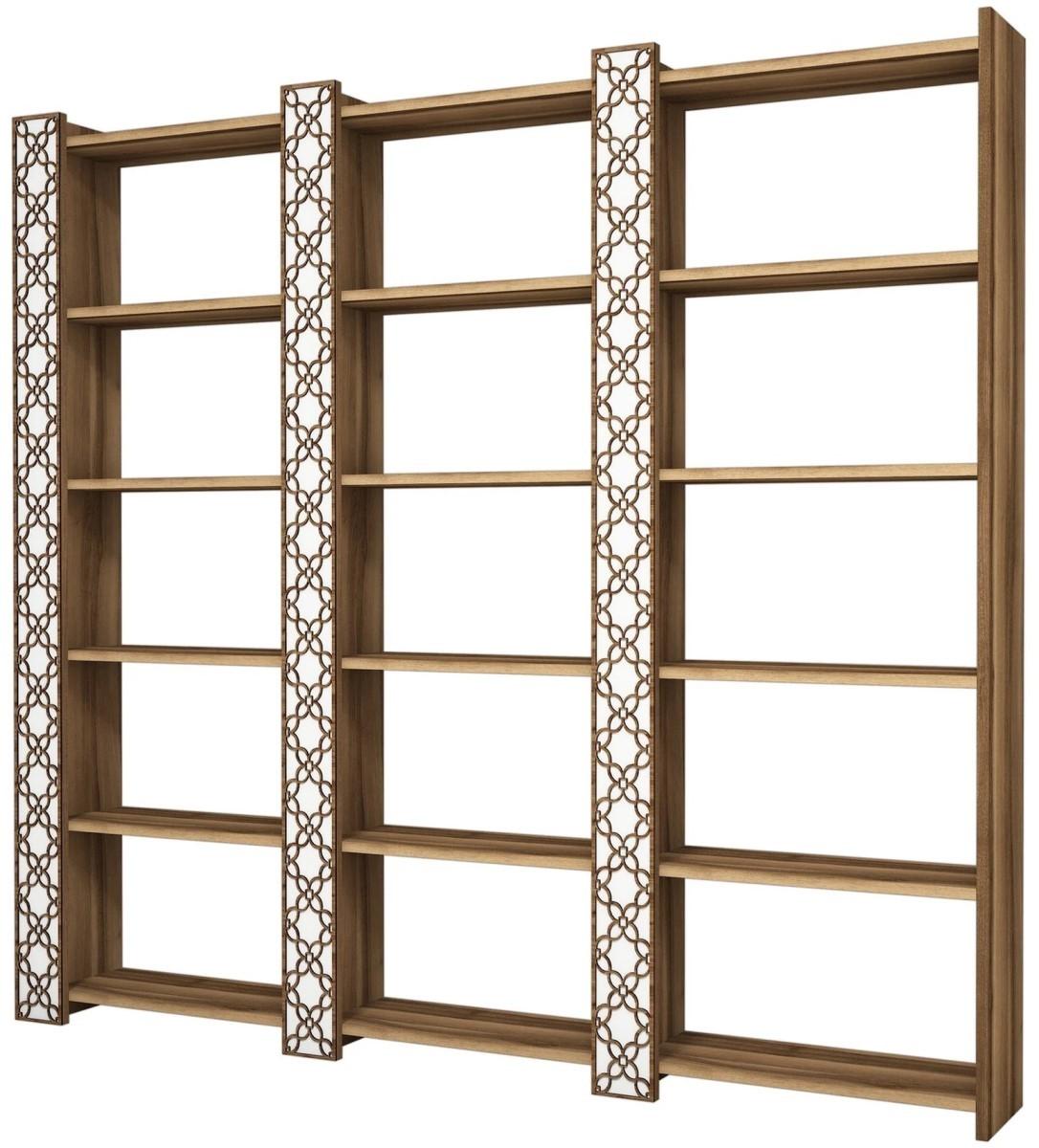 Стеллаж Trendy City 3 Nuc (Коричневый)/Белый