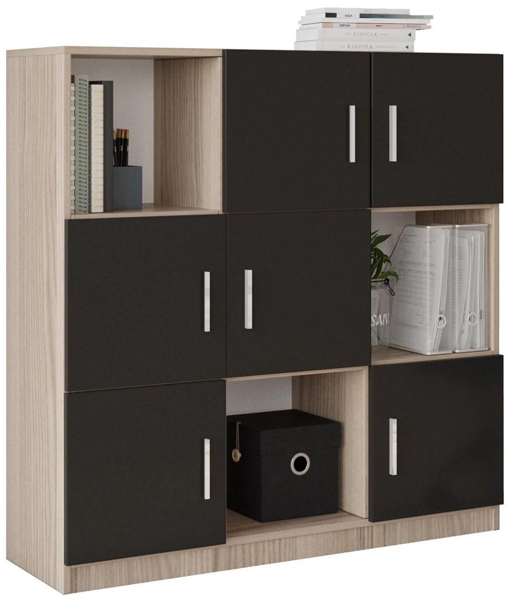 Комод Trendy VO7-OB Дуб (Бежевый)/Черный