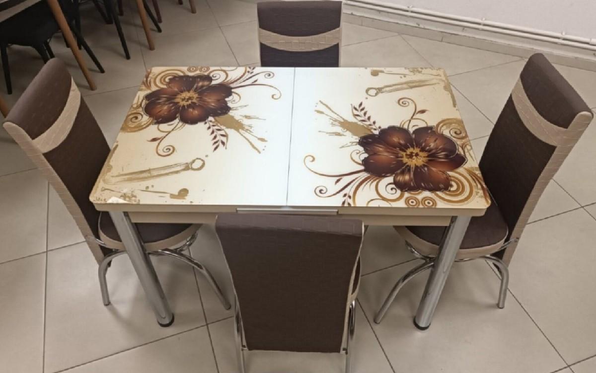 Набор стол и стулья Kelebek ES-34 (4 стула)